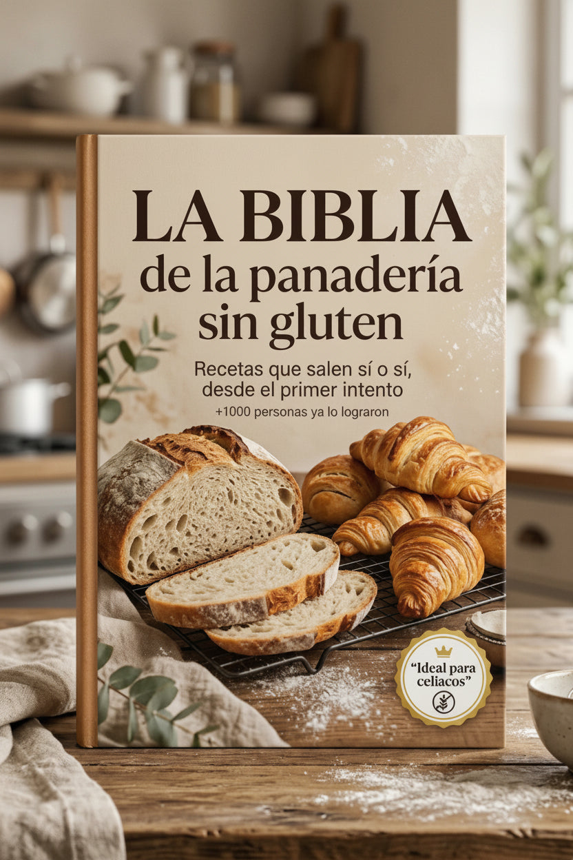 LA BIBLIA DE LA PANADERIA SIN GLUTEN +300 recetas + 6 BONUS DE REGALO